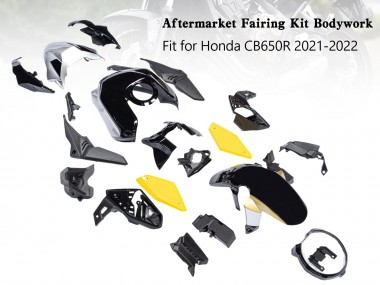 2019-2022 Black Yellow Honda CB650R Motorcycle Fairings Australia