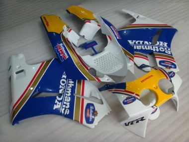 1988-1992 White Blue Yellow Rothmans Honda VFR400R NC30 Motorcycle Fairings Australia
