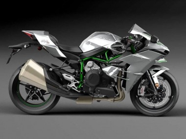 2015-2022 Silver Kawasaki Ninja H2 Motorcycle Fairings Australia