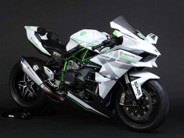 2015-2022 White Silver Green Kawasaki Ninja H2 Motorcycle Fairings Australia