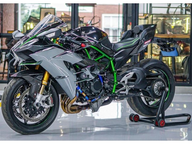 2015-2022 Grey Kawasaki Ninja H2 Motorcycle Fairings Australia