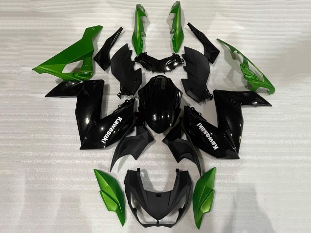 2015-2016 Green Glossy Black Kawasaki Z250/Z300 Motorcycle Fairing Australia