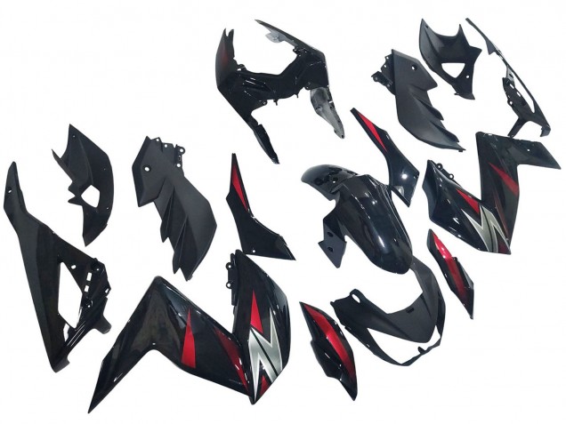 2015-2016 Glossy Black Red Silver Kawasaki Z250/Z300 Motorcycle Fairings Australia