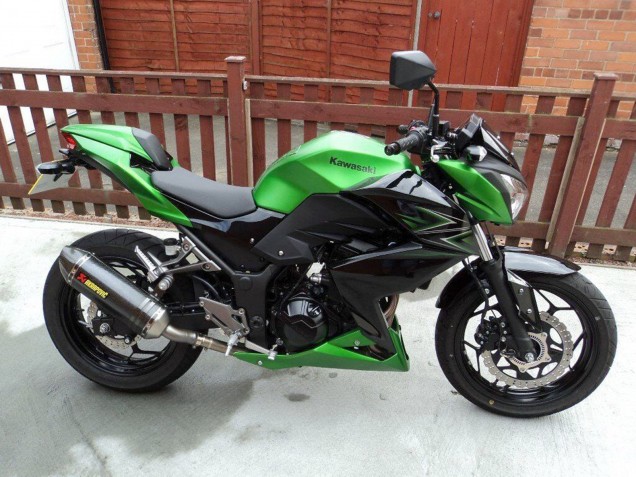 2015-2016 Green Matte Black Kawasaki Z250/Z300 Motorcycle Fairing Australia