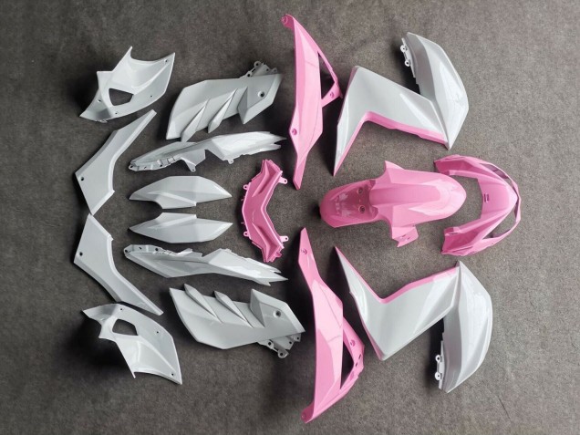 2015-2016 White Pink Kawasaki Z250/Z300 Motorcycle Fairings Australia