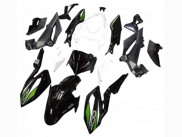 2018-2024 White Glossy Black Green Kawasaki Z400 Motorcycle Fairings Australia
