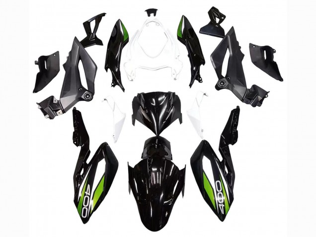 2018-2024 White Glossy Black Green Kawasaki Z400 Motorcycle Fairings Australia