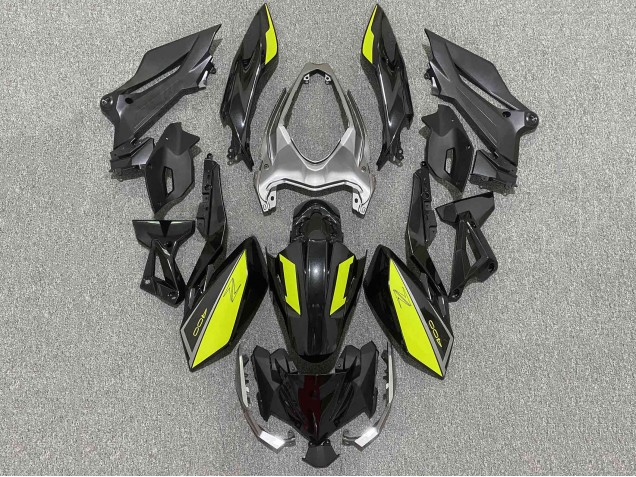 2018-2024 Matte Black Yellow Kawasaki Z400 Motorcycle Fairings Australia