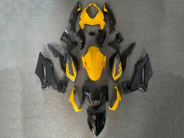 2018-2024 Yellow Black Kawasaki Z400 Motorcycle Fairings Australia
