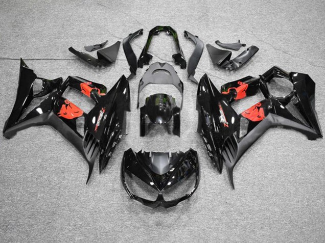 2010-2016 Glossy Black Matte Black Red Bull Kawasaki Z1000SX Motorcycle Fairings Australia
