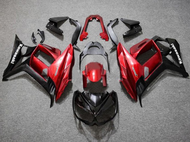 2010-2016 Red Glossy Black Kawasaki Z1000SX Motorcycle Fairings Australia