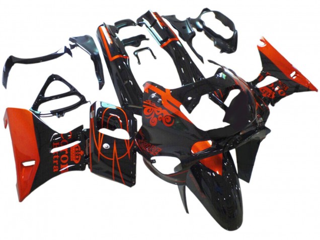 1993-2007 Glossy Black Red Corona Extra Kawasaki ZZR400 Motorcycle Fairings Australia