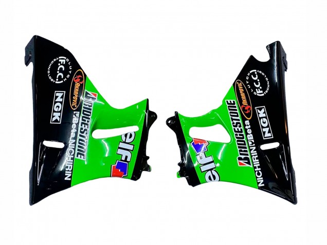 1993-2007 Green Glossy Black Green Monster Elf Touch4 Bridgestone Kawasaki ZZR400 Motorcycle Fairings Australia