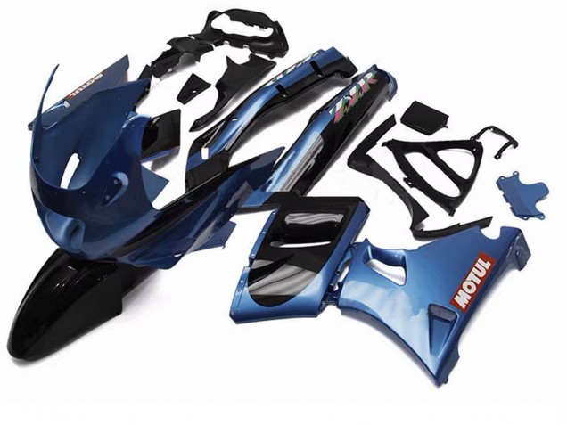1993-2007 Blue Black Red Motul Kawasaki ZZR400 Motorcycle Fairings Australia