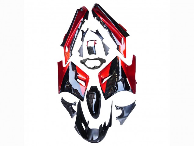 1990-1992 Red Glossy Black Kawasaki ZZR1100 Motorcycle Fairings Australia