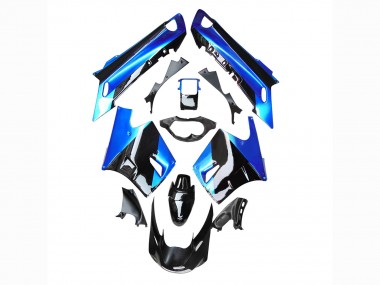 1990-1992 Blue Glossy Black Kawasaki ZZR1100 Motorcycle Fairing Australia
