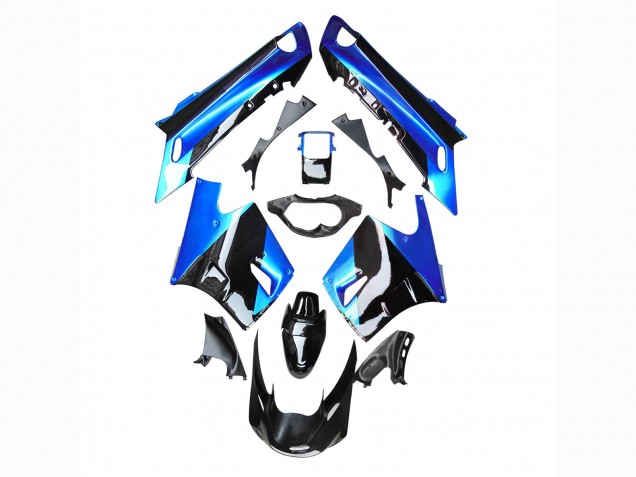 1990-1992 Blue Glossy Black Kawasaki ZZR1100 Motorcycle Fairing Australia