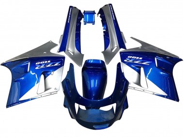 1990-1992 Blue White Grey Kawasaki ZZR1100 Motorcycle Fairings Australia
