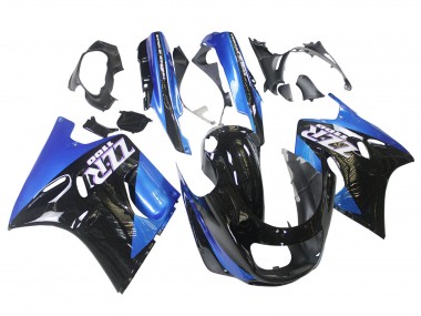 1990-1992 Blue Glossy Black Kawasaki ZZR1100 Motorcycle Fairings Australia