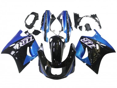 1990-1992 Blue Glossy Black Kawasaki ZZR1100 Motorcycle Fairings Australia