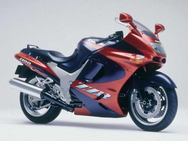 1993-2003 Maroon Red Dark Blue Kawasaki ZZR1100 Motorcycle Fairings Australia