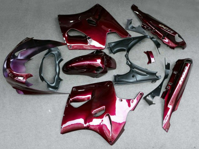 1993-2003 Dark Red Kawasaki ZZR1100 Motorcycle Fairing Australia