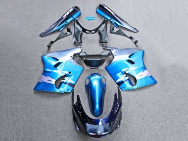 1993-2003 Glossy Blue Grey Kawasaki ZZR1100 Motorcycle Fairings Australia