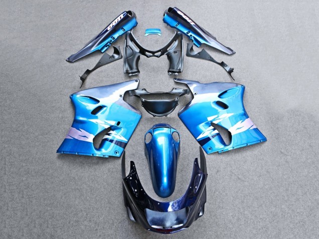 1993-2003 Glossy Blue Grey Kawasaki ZZR1100 Motorcycle Fairings Australia
