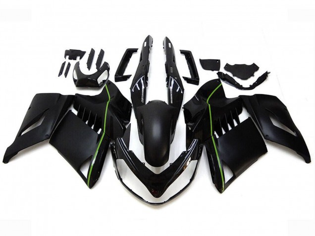 2007-2009 Matte Black Green Lines Kawasaki GTR1400/ZG1400 Motorcycle Fairings Australia