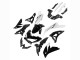 2022-2025 Glossy Black White Kawasaki Versys 650 Motorcycle Fairings Australia