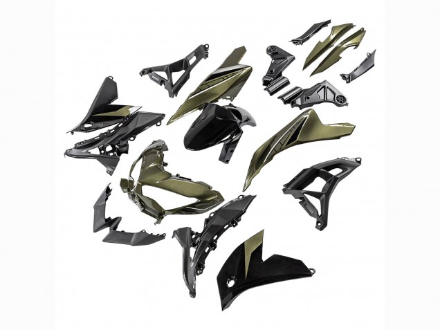 2022-2025 Dark Green Black Kawasaki Versys 650 Motorcycle Fairings Australia