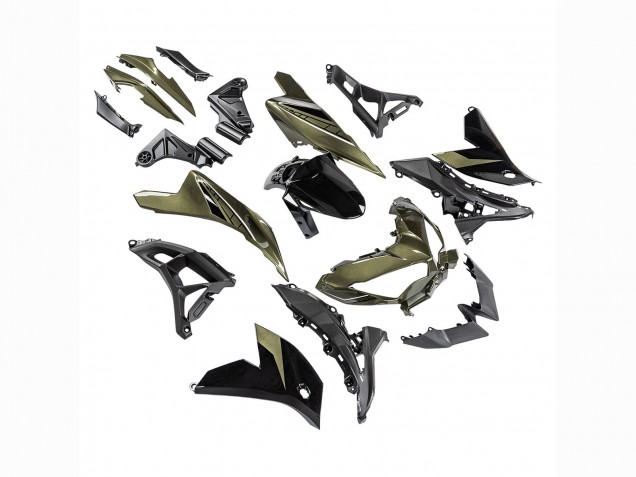 2022-2025 Dark Green Black Kawasaki Versys 650 Motorcycle Fairings Australia