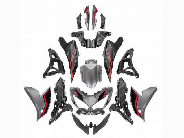 2022-2025 Grey Red Black Kawasaki Versys 650 Motorcycle Fairings Australia