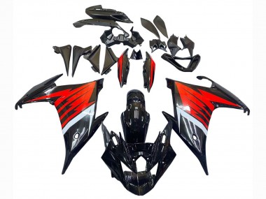 2009-2015 Black Red White Yamaha FZ6R Motorcycle Fairing Australia