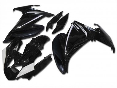 2009-2015 Glossy Black White Yamaha FZ6R Motorcycle Fairings Australia