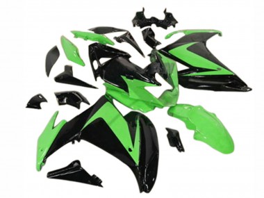 2009-2015 Glossy Black Green Yamaha FZ6R Motorcycle Fairings Australia