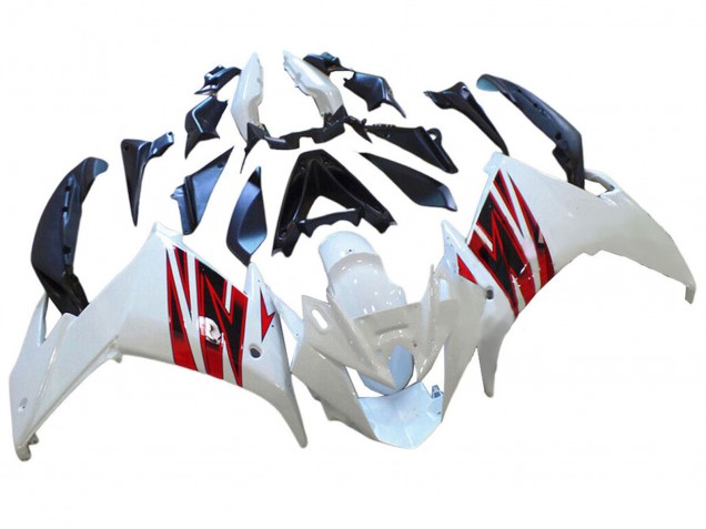 2009-2015 White Red Yamaha FZ6R Motorcycle Fairings Australia