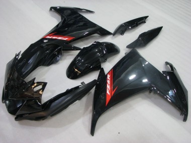 2009-2015 Glossy Black Red Yamaha FZ6R Motorcycle Fairings Australia