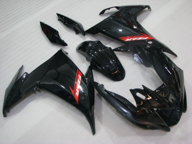 2009-2015 Glossy Black Red Yamaha FZ6R Motorcycle Fairings Australia