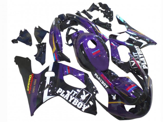 1996-2007 Dark Purple Black White Rizoma Playboy Yamaha YZF600R Thundercat Motorcycle Fairings Australia