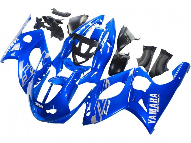 1996-2007 Blue White Silver Yamaha YZF600R Thundercat Motorcycle Fairings Australia