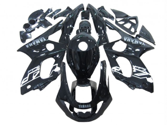 1996-2007 Glossy Black White Yamaha YZF600R Thundercat Motorcycle Fairings Australia