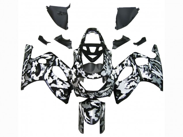1996-2007 Black White Grey Camouflage Yamaha YZF600R Thundercat Motorcycle Fairings Australia