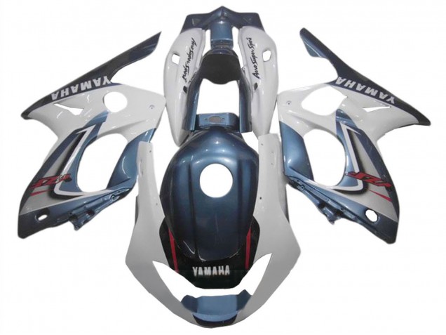 1996-2007 Dark Blue White Yamaha YZF600R Thundercat Motorcycle Fairings Australia