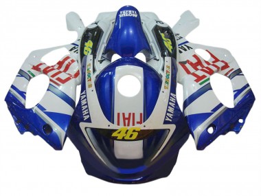 1996-2007 White Blue Red Fiat 46 Yamaha YZF600R Thundercat Motorcycle Fairings Australia