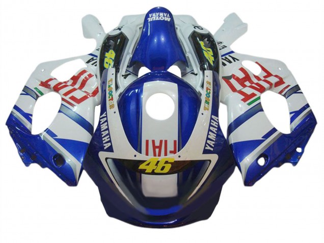 1996-2007 White Blue Red Fiat 46 Yamaha YZF600R Thundercat Motorcycle Fairings Australia