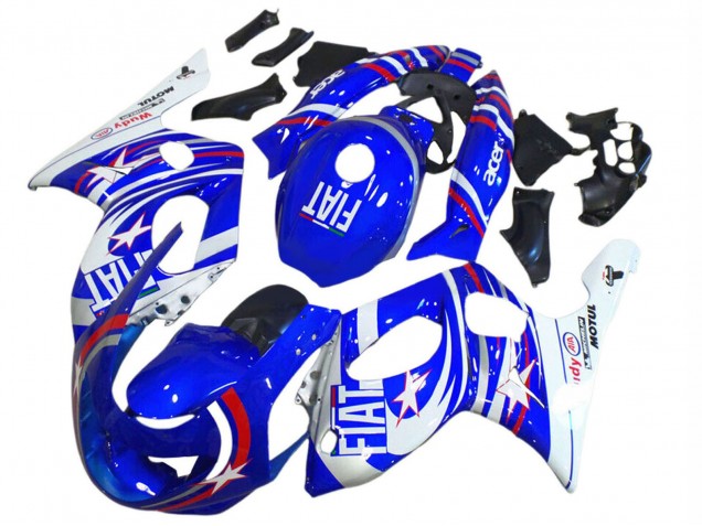 1996-2007 Blue White Silver Red Fiat Motul Yamaha YZF600R Thundercat Motorcycle Fairings Australia