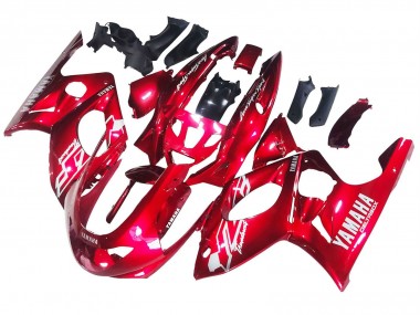 1996-2007 Red White Thunderace Yamaha YZF600R Thundercat Motorcycle Fairings Australia