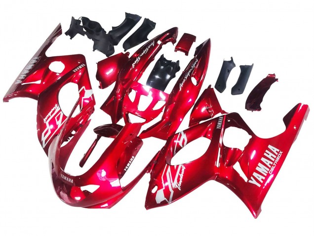 1996-2007 Red White Thunderace Yamaha YZF600R Thundercat Motorcycle Fairings Australia