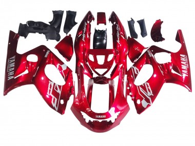 1996-2007 Red White Thunderace Yamaha YZF600R Thundercat Motorcycle Fairings Australia